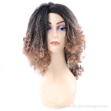 12" Long afro curly kinky bob wigs for black women